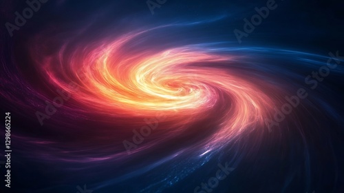 Wallpaper Mural futuristic encrypted glow neon swirls Torontodigital.ca