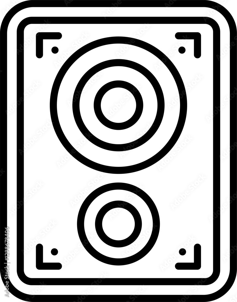 Speakers Icon Vector Element Speakers Icon Vector Element