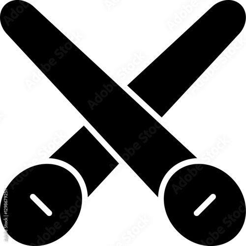 Drumstick Icon Vector Element