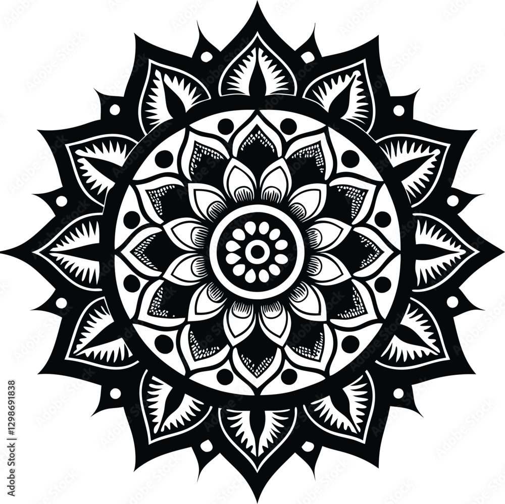 Intricate Mandala Design Vector Artwork. Intricate Mandala Design Vector Artwork.