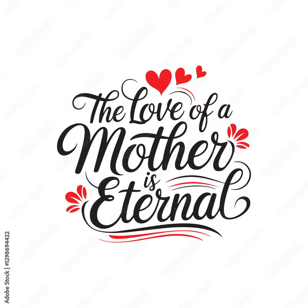 Fototapeta premium Beautiful elegant Happy Mother's Day text design background