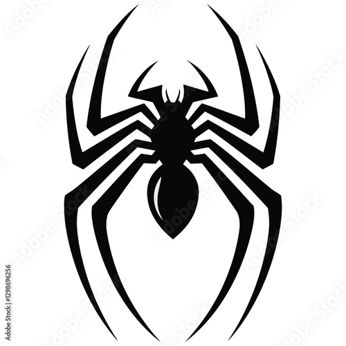 Bold Symmetrical Spider Vector Design.