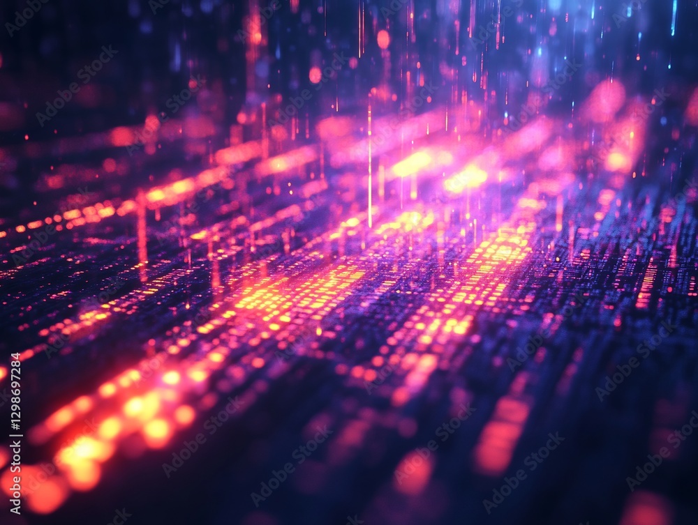 futuristic encryption field AI data streams futuristic encryption field AI data streams