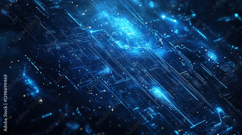 Fototapeta premium abstract digital circuit board technology background