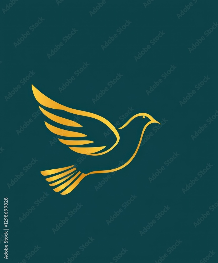 Obraz premium A dove takes flight, emblematic of the Holy Spirit, highlighting themes of peace, hope, and spiritual connection during significant Christian events