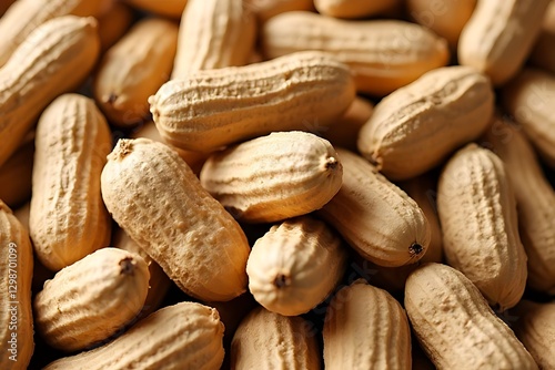 Wallpaper Mural A close-up shot shows a mound of raw, unshelled peanuts. Torontodigital.ca