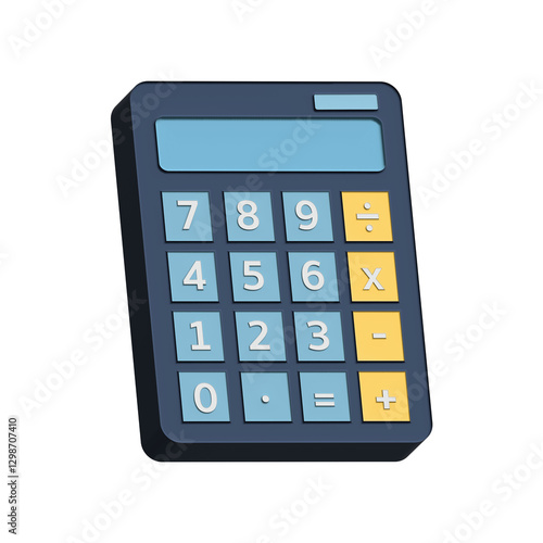 Calculator icon 3D illustration