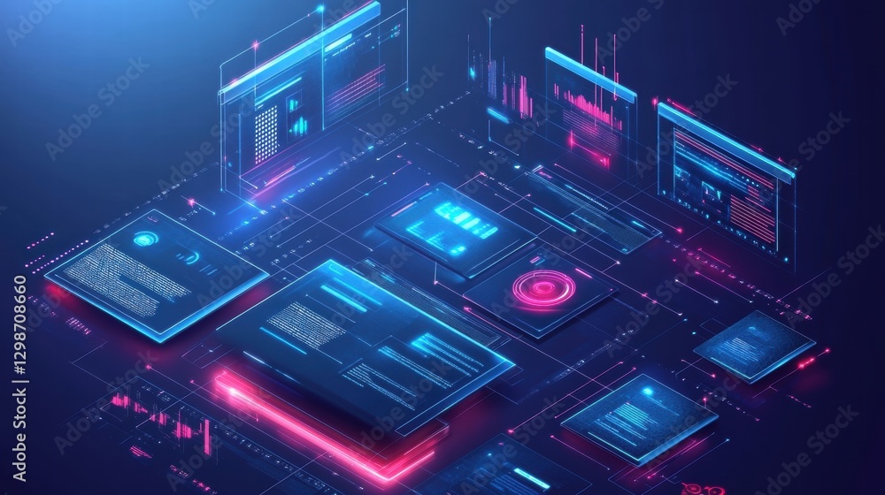 futuristic technology interface background futuristic technology interface background