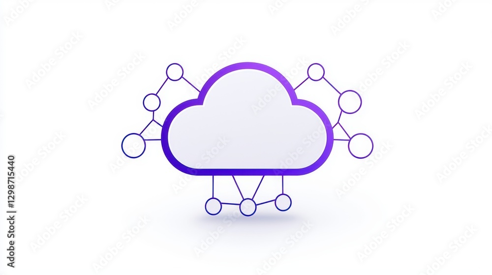 Cloud Computing Network, Digital Data Connection Cloud Computing Network, Digital Data Connection