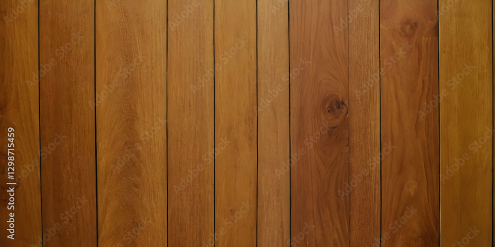 Obraz premium Vertical wooden planks creating a warm and textured background, ideal for design and architectural projects