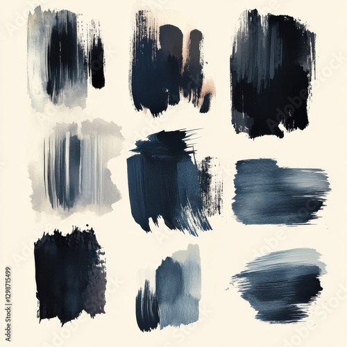 A hand-painted watercolor brush pack, soft organic strokes, high-resolution Photoshop brushes, ideal for digital illustrations and creative design. 