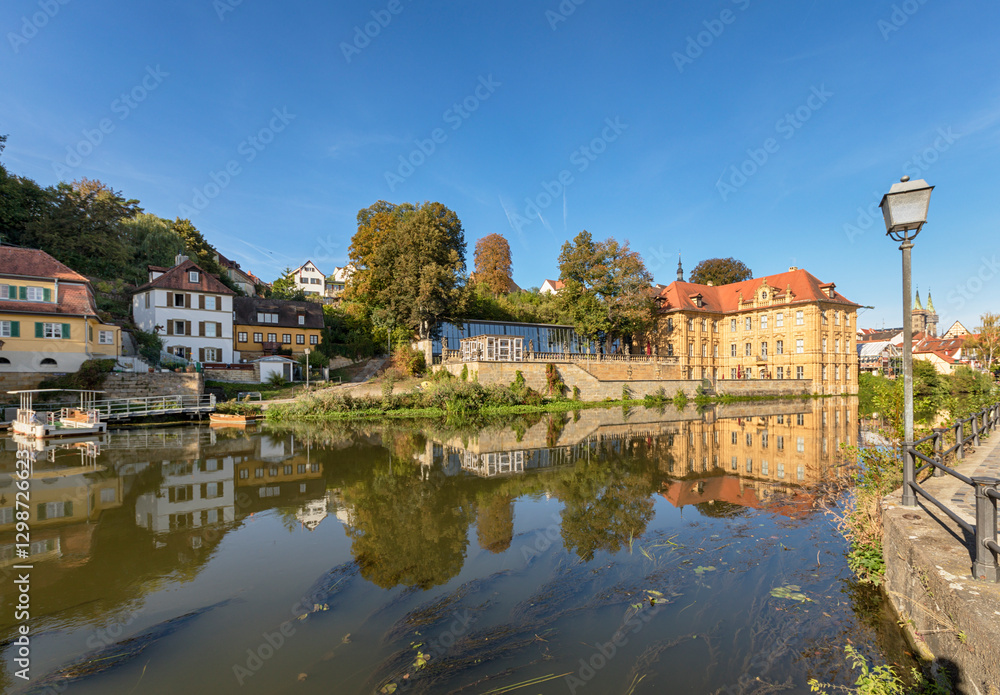 Villa Concordia, International House of Artists, on the bank of Regnitz river, Bamberg, Bavaria, Germany Villa Concordia, International House of Artists, on the bank of Regnitz river, Bamberg, Bavaria, Germany