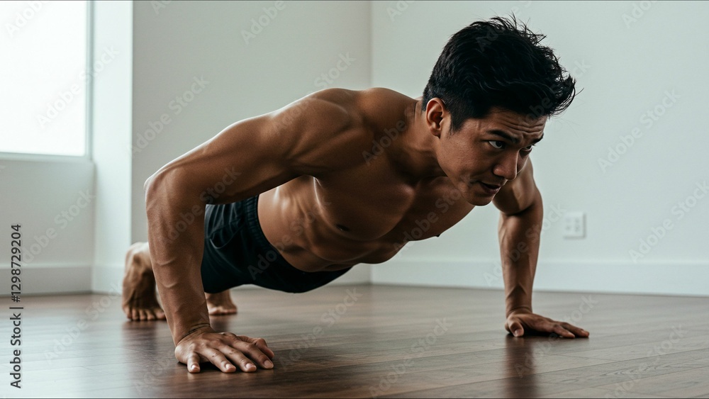 Home strength training push-up Home strength training push-up