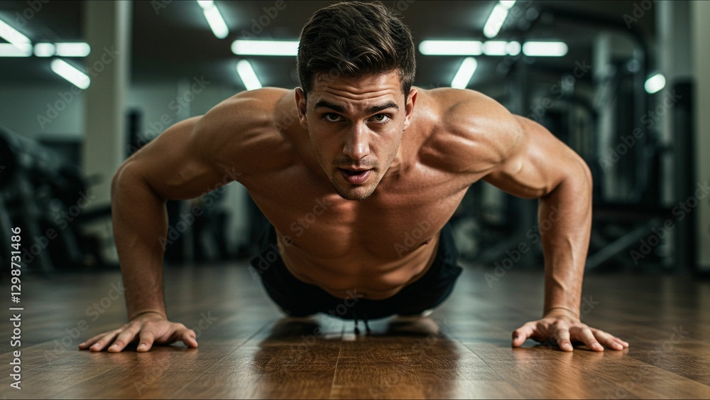 Intense push-up strength training Intense push-up strength training