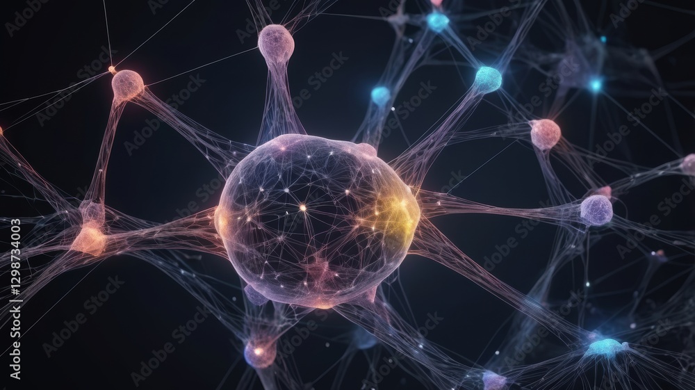 Intricate Neural Network Neuron Connections Brain Cell Structure Abstract Science Background Intricate Neural Network Neuron Connections Brain Cell Structure Abstract Science Background