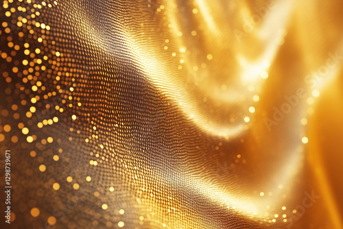 A shiny golden metal texture background with a roug