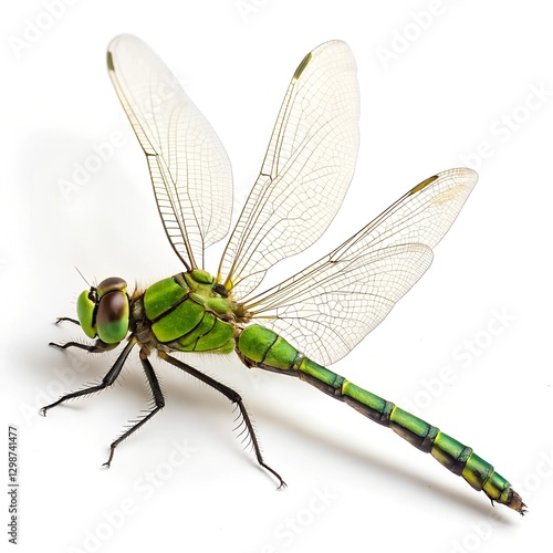 Ultra-Detailed Macro Photography of a Green Darner Dragonfly