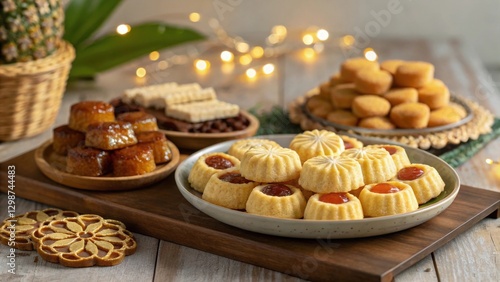 Assorted Traditional Malaysian Kuih Raya Cookies  
