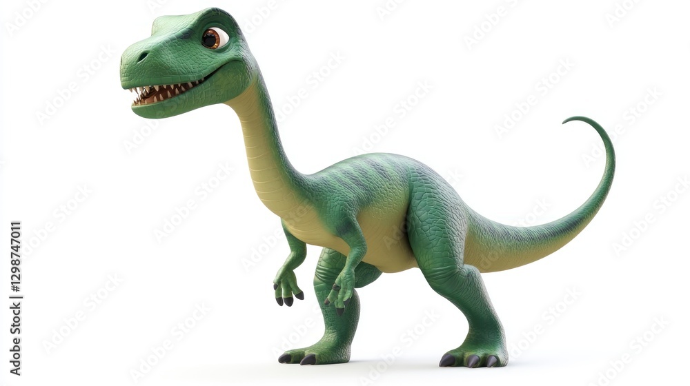 Fototapeta premium Cute cartoon dinosaur posing