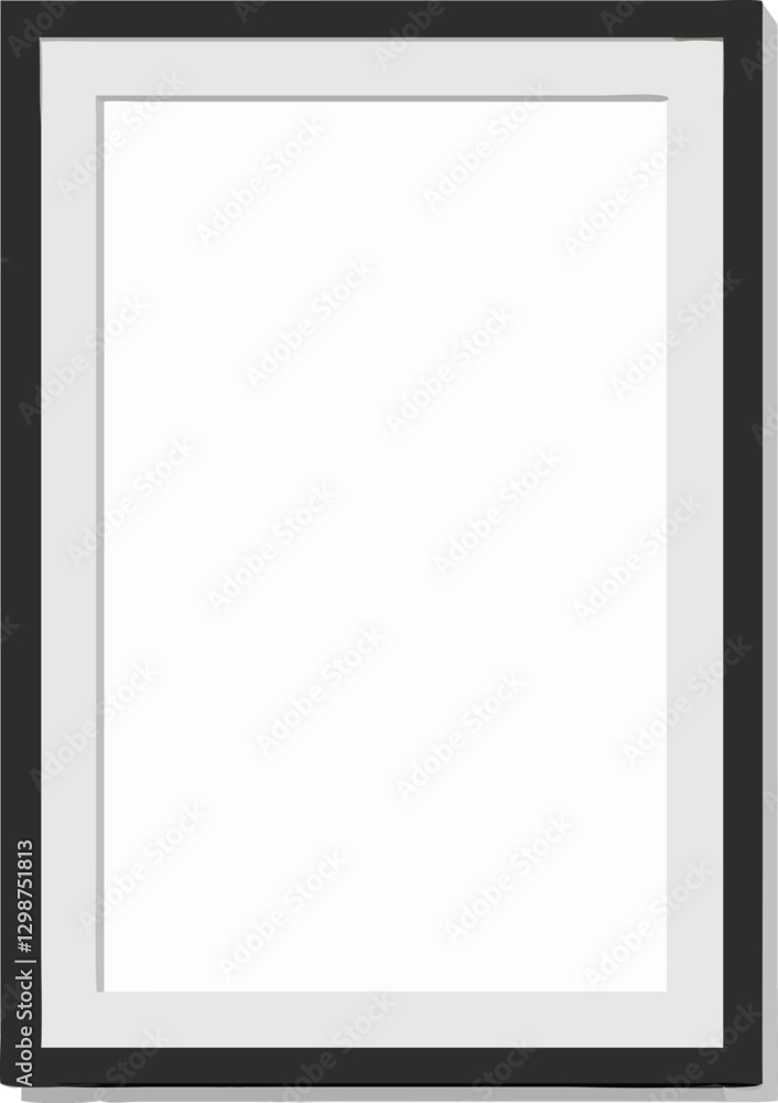 Blank picture frame for photographs. Vector illustration Blank picture frame for photographs. Vector illustration