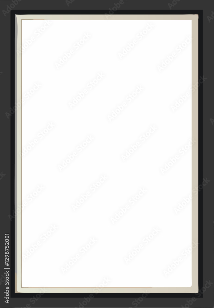 Blank picture frame for photographs. Vector illustration Blank picture frame for photographs. Vector illustration