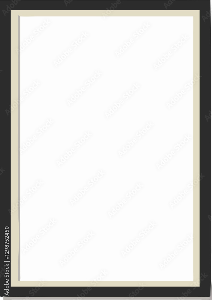 Blank picture frame for photographs. Vector illustration Blank picture frame for photographs. Vector illustration