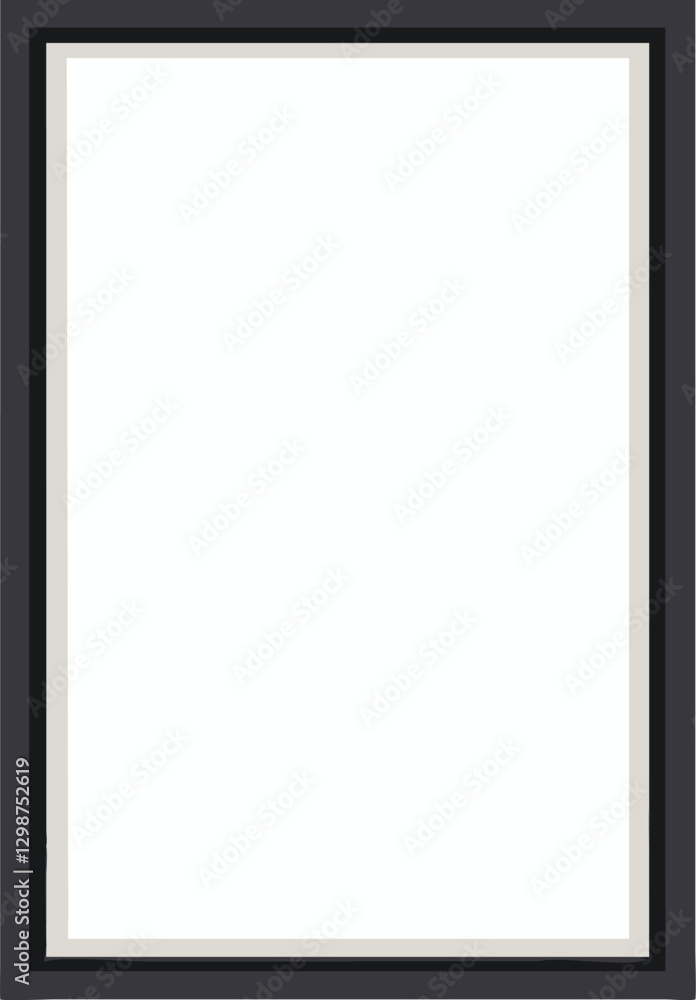 Blank picture frame for photographs. Vector illustration Blank picture frame for photographs. Vector illustration