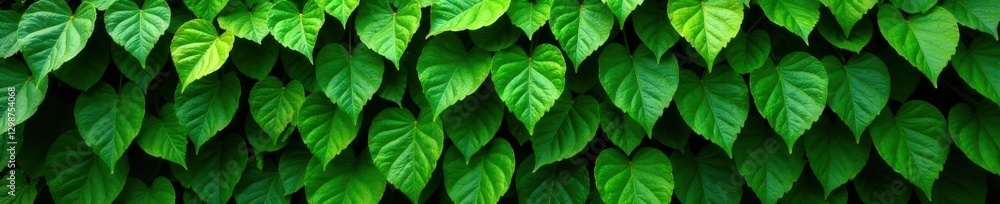 Dense green leaf wall, varied textures, natural setting, wall, texture Dense green leaf wall, varied textures, natural setting, wall, texture