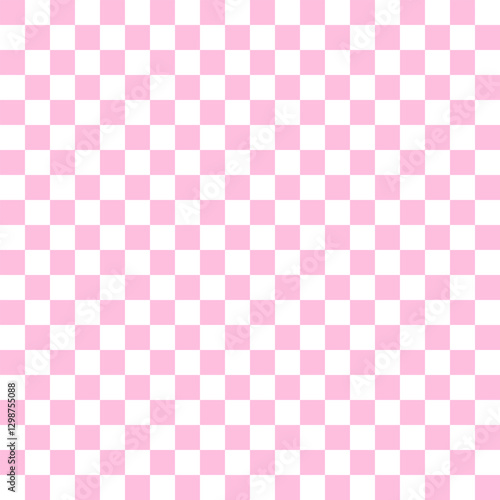 Soft Pink Checkerboard Seamless Pattern for Cute and Retro Designs
