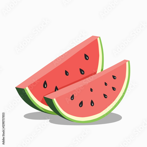 Enjoy a slice of summer! A refreshing and cute fruit illustration perfect for adding a pop of color to any design