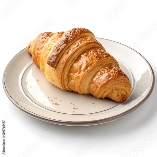 croissant isolated on white