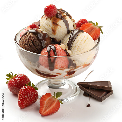 dessert - strawberry ice cream