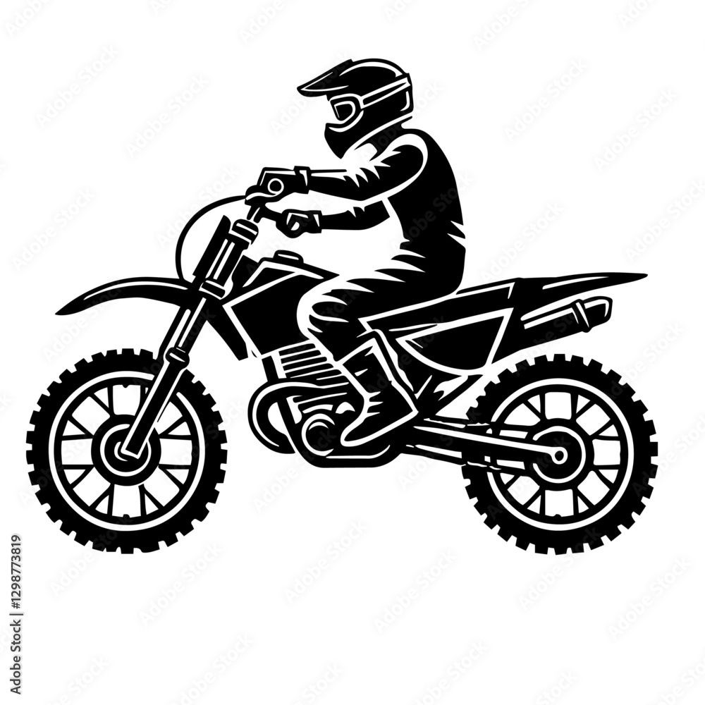 Obraz premium motorcycle on a white background