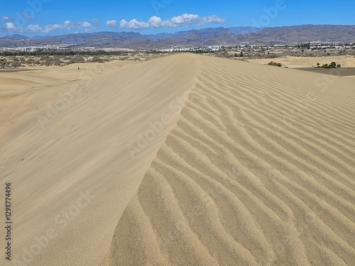 Obraz na płótnie Maspalomas, Sahara Sandwüste und Dünen w salonie