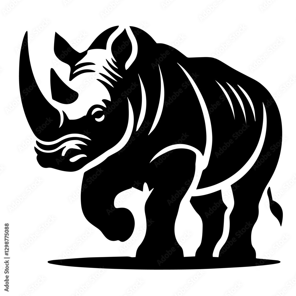 Obraz premium rhino vector illustration