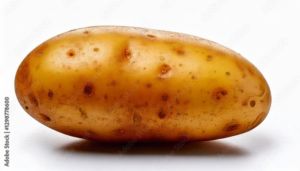 Photo of a Potato Vegetable on a White Background Photo of a Potato Vegetable on a White Background