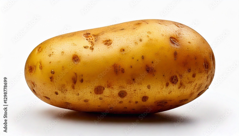 Photo of a Potato Vegetable on a White Background Photo of a Potato Vegetable on a White Background