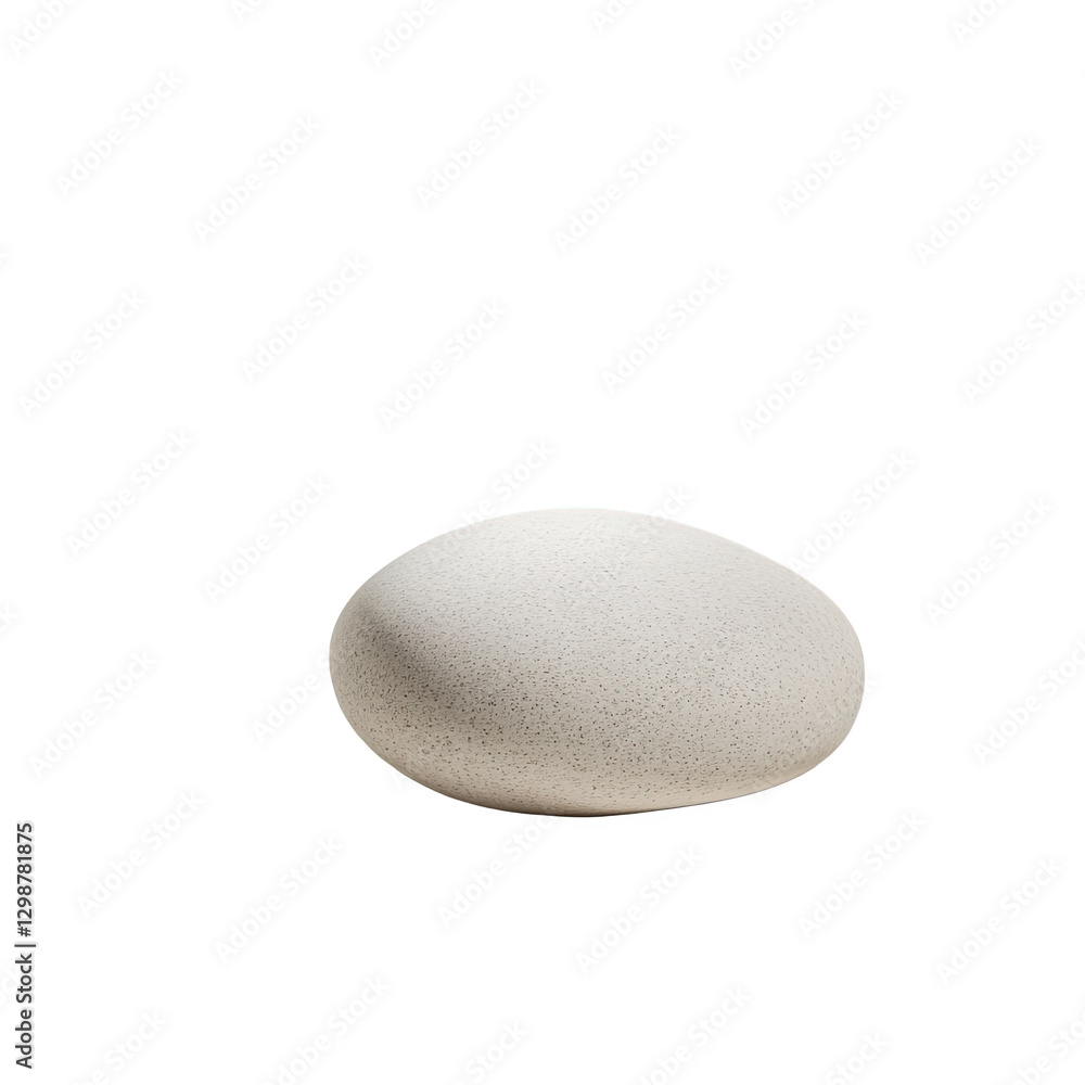 A smooth, round stone with soft textures and clean lines, symbolizing serenity and simplicity, transparent background, PNG A smooth, round stone with soft textures and clean lines, symbolizing serenity and simplicity, transparent background, PNG