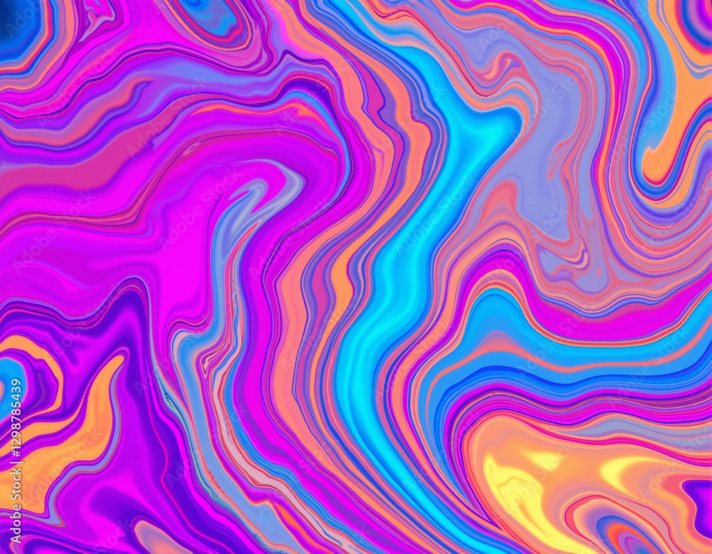 Vibrant Liquid Marble Abstract Background with Swirling Colors Vibrant Liquid Marble Abstract Background with Swirling Colors