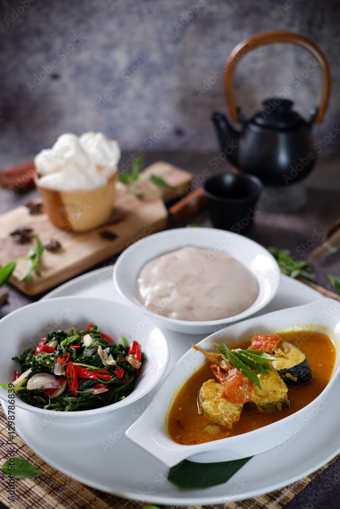 Gulai Ikan or snapper Fish Curry is one of a typical West Sumateran, Indonesia delicious food 6 Gulai Ikan or snapper Fish Curry is one of a typical West Sumateran, Indonesia delicious food 6
