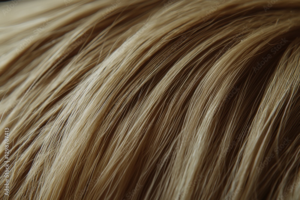 An abstract close-up featuring smooth, light brown hair with subtle highlights, showcasing its flowing texture and natural shine under soft lighting. An abstract close-up featuring smooth, light brown hair with subtle highlights, showcasing its flowing texture and natural shine under soft lighting.