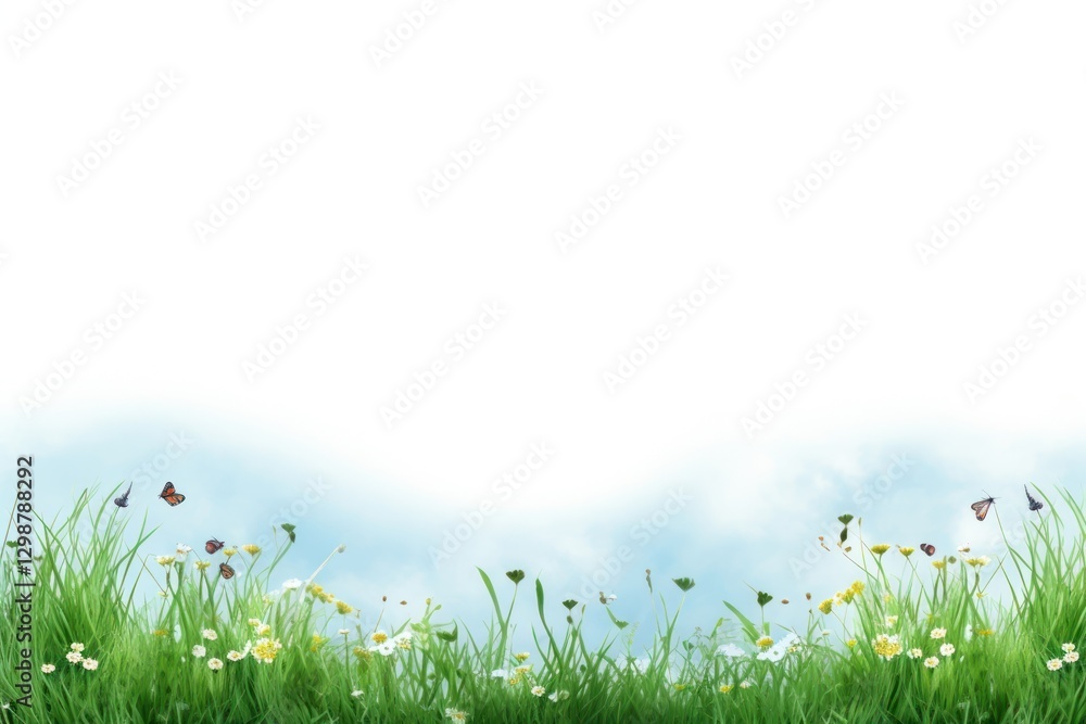Fototapeta premium Meadow nature sky backgrounds.