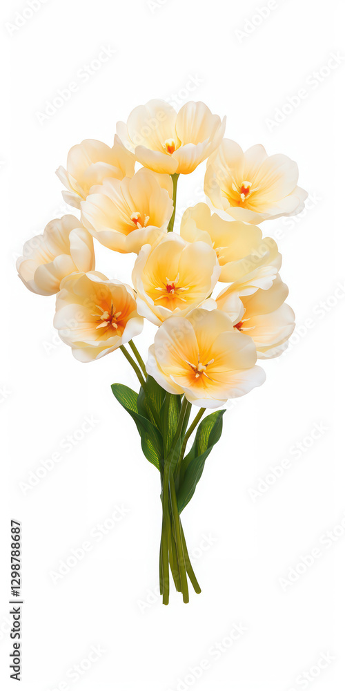 Fototapeta premium Elegant Cream Tulip Bouquet