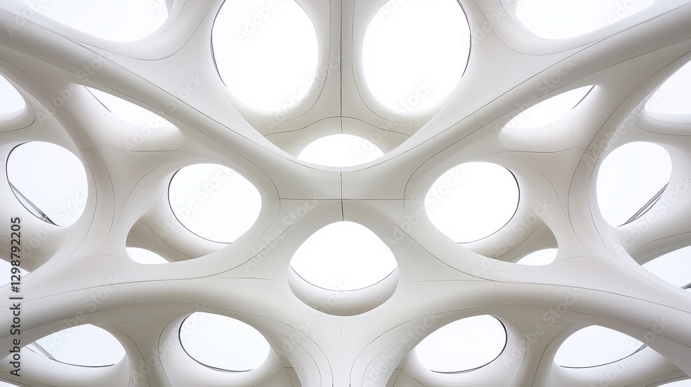 Abstract White Architectural Structure Design Abstract White Architectural Structure Design