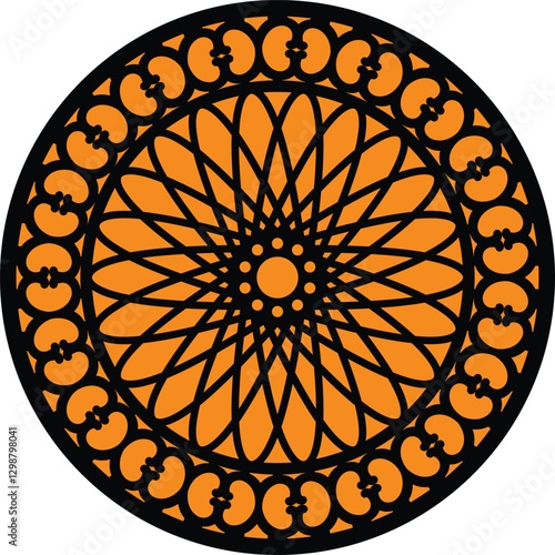 Circular Mandala Pattern,cnc design, laser cut mandala