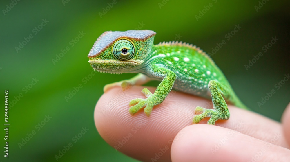Adorable Baby Chameleon on a Branch - Reptile Wildlife Photography for Design Projects Adorable Baby Chameleon on a Branch - Reptile Wildlife Photography for Design Projects