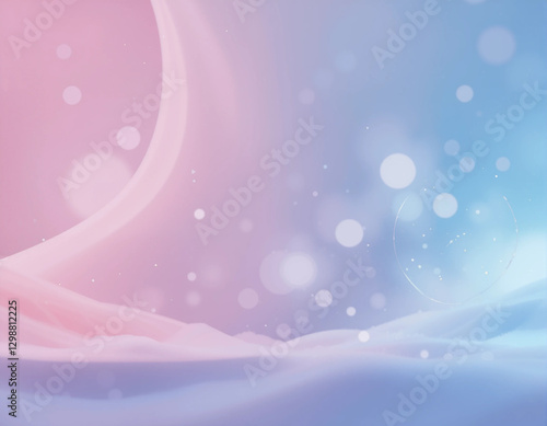 Soft Pastel Gradient Abstract with Dreamy Bokeh Lights