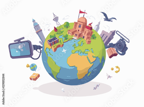 Virtual Reality Gaming World Exploration