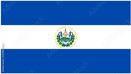 Flag of El Salvador – Editable SVG Vector in High Resolution