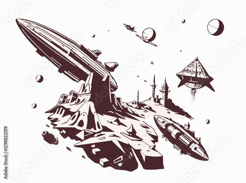 Interstellar Travel Concept with Colony Settlements